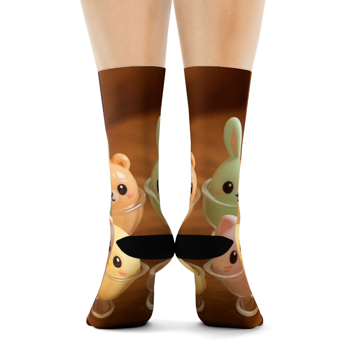 Pastel Pudding Cafe Critters warm winter socks