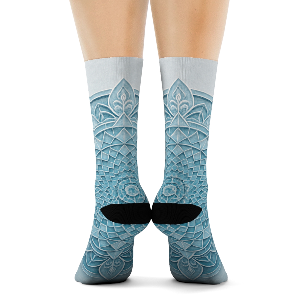 Radial Crystal Lattice Bloom sports performance socks