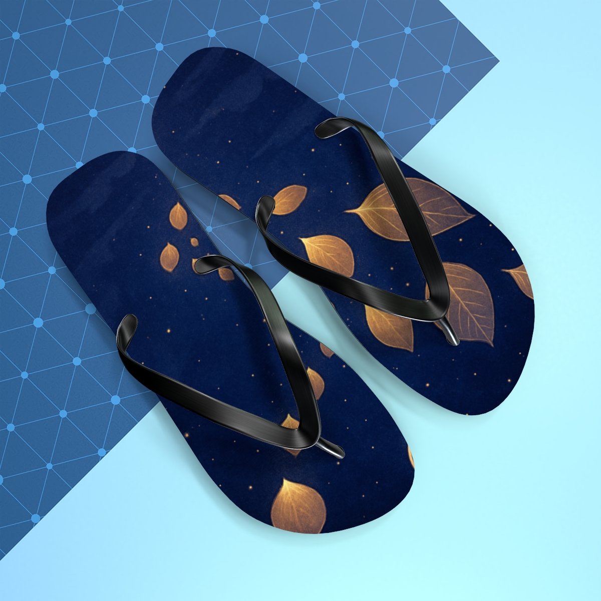 Lantern Equinox Drift personalized beach flip flops