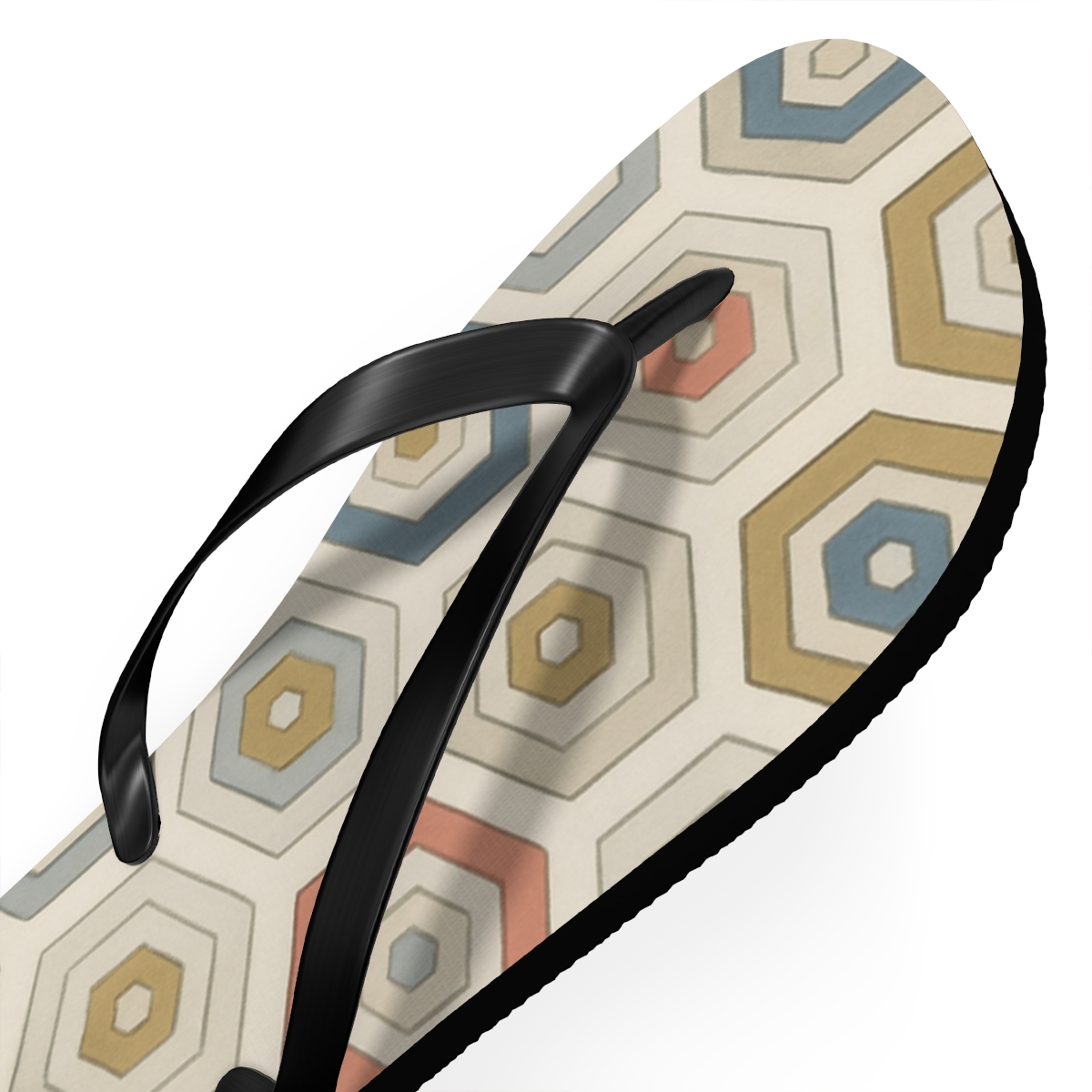 Hex Fractal Drift Quilt stylish summer flip flops