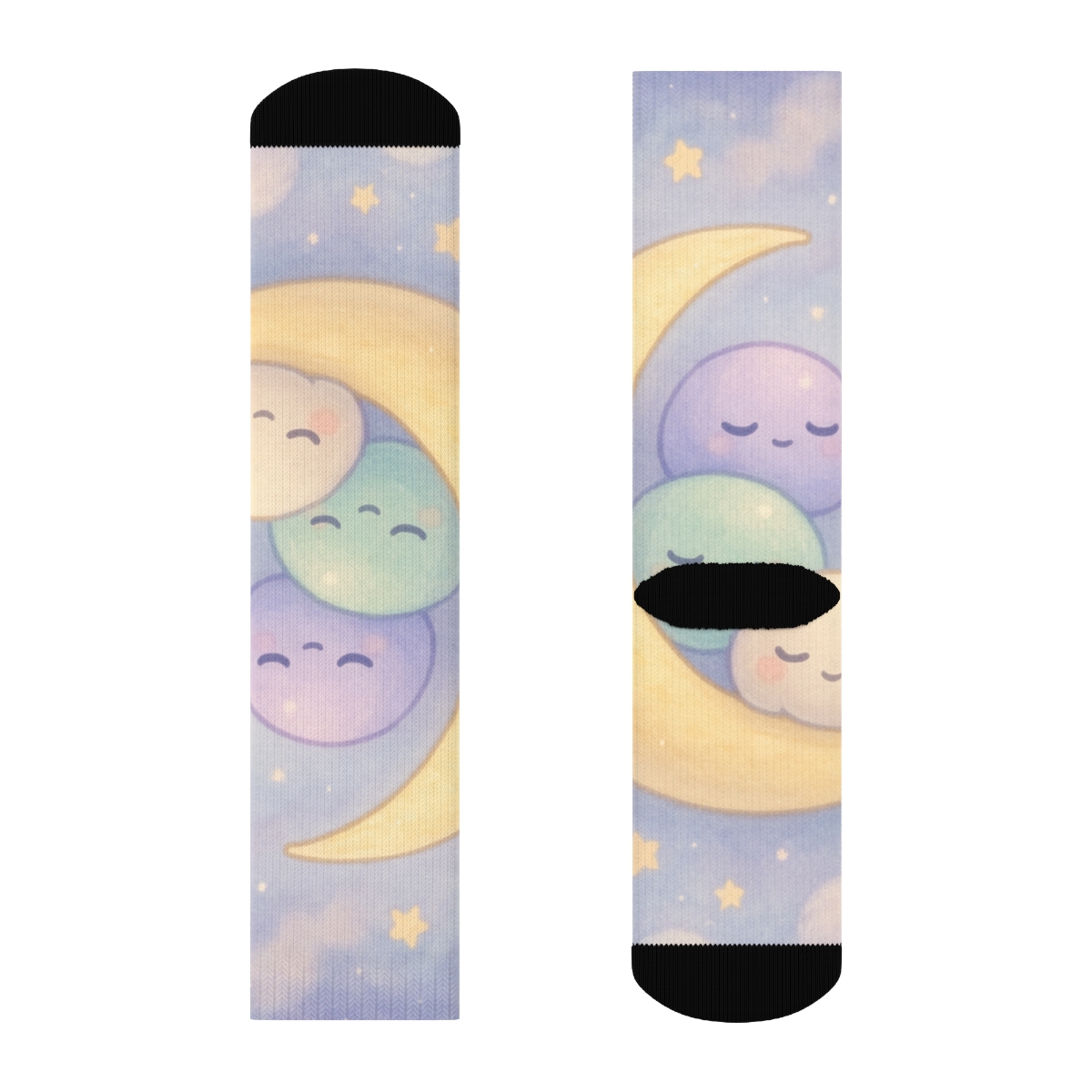 Mochi Moon Mates unique printed sockscustom socks