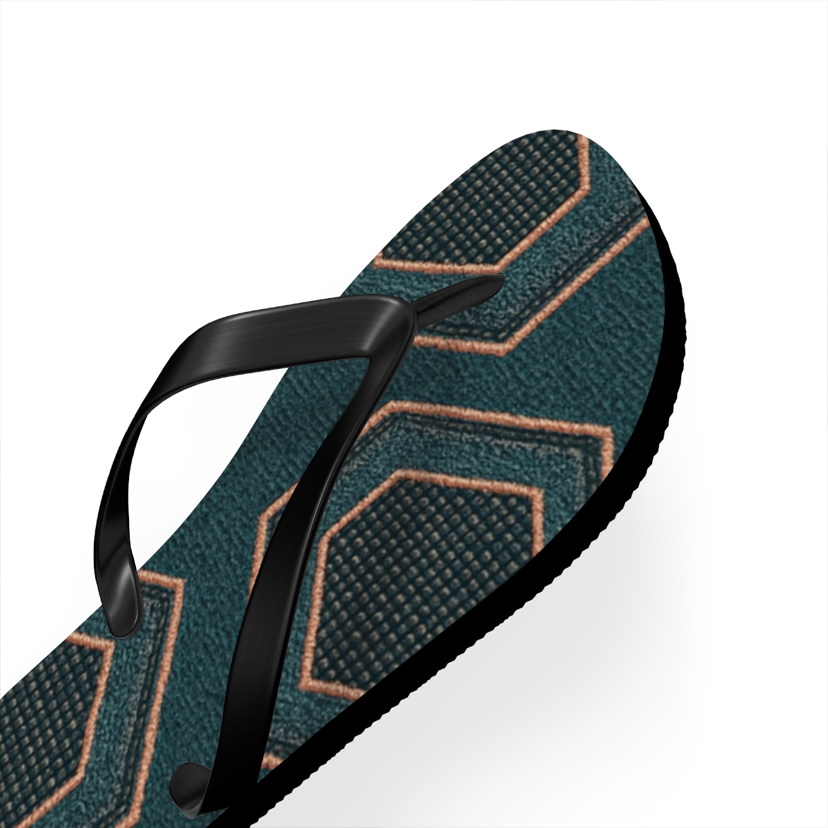 Hypnotic Wave Pattern Flip Flops