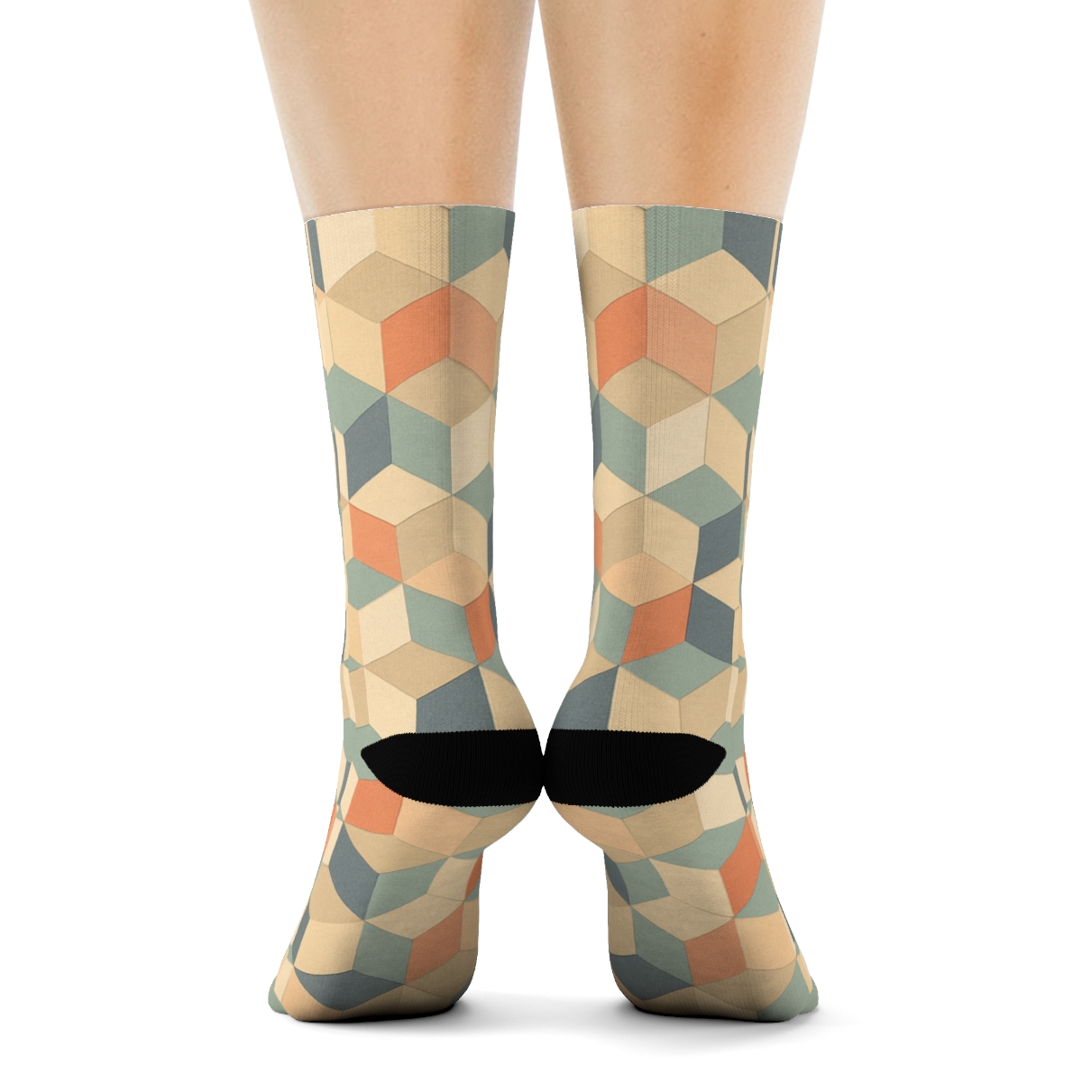 Hex Prism Drift Quilt custom socks