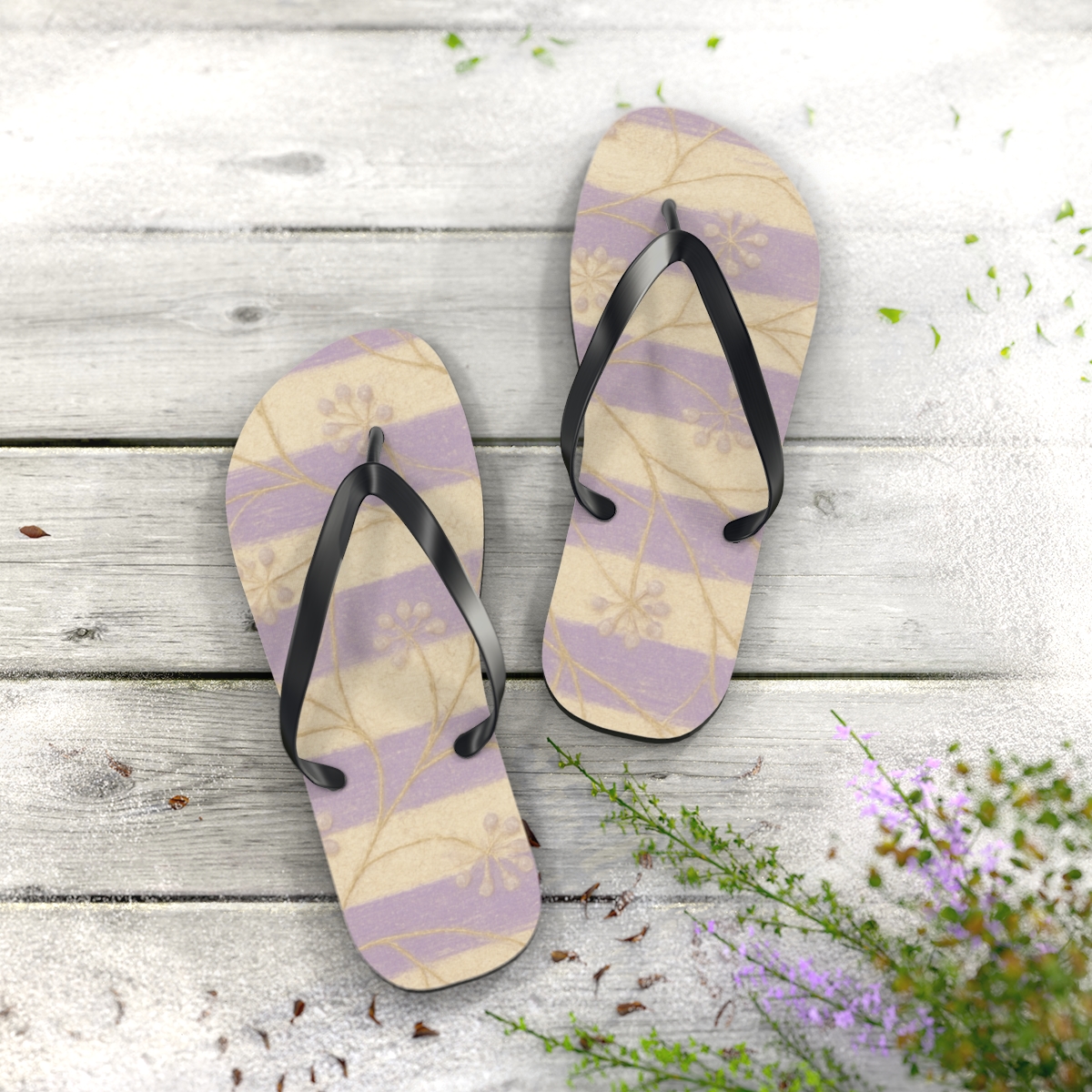 Lavender Veil Breeze Flip Flops