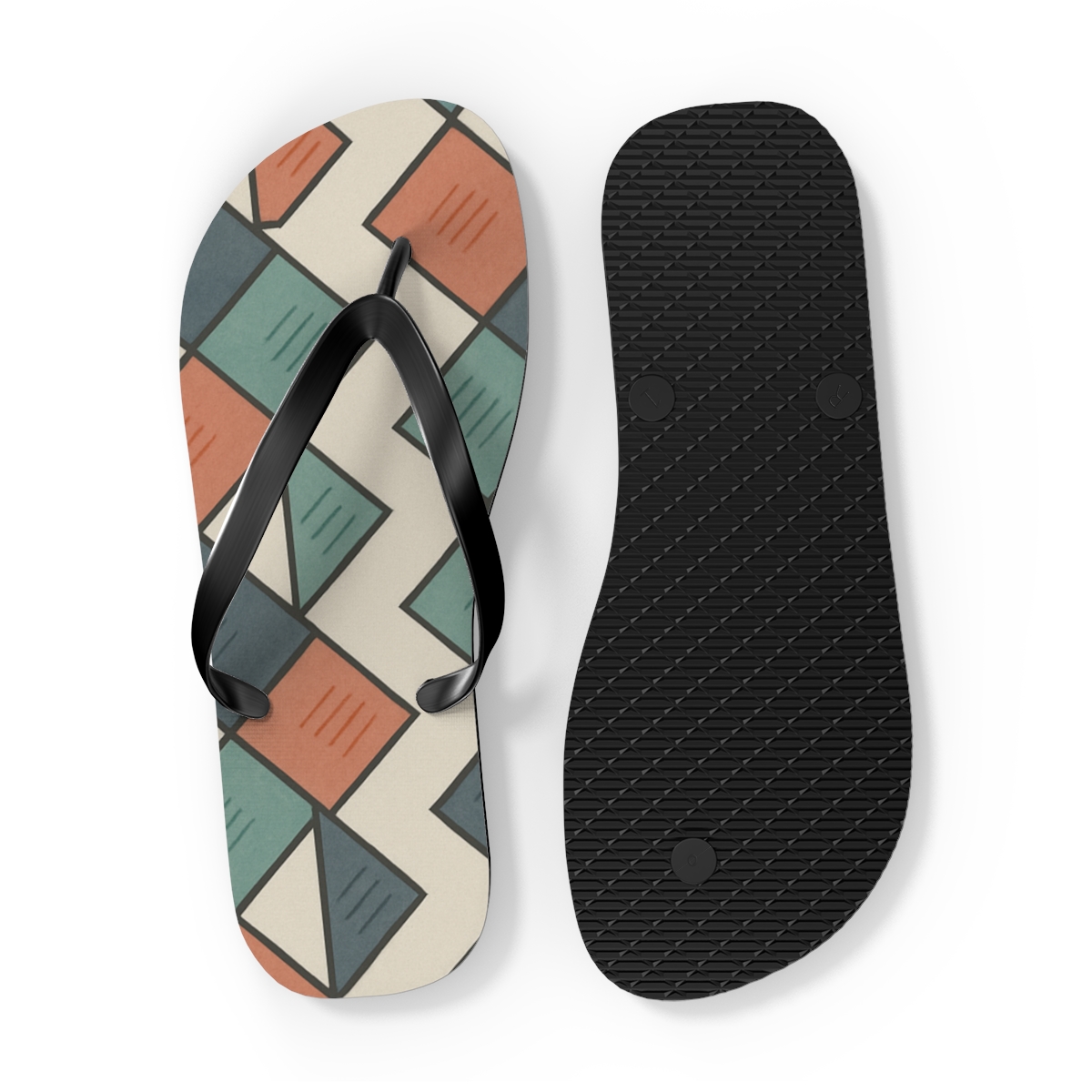 Kite Tile Cascade Matrix soft sole flip flops
