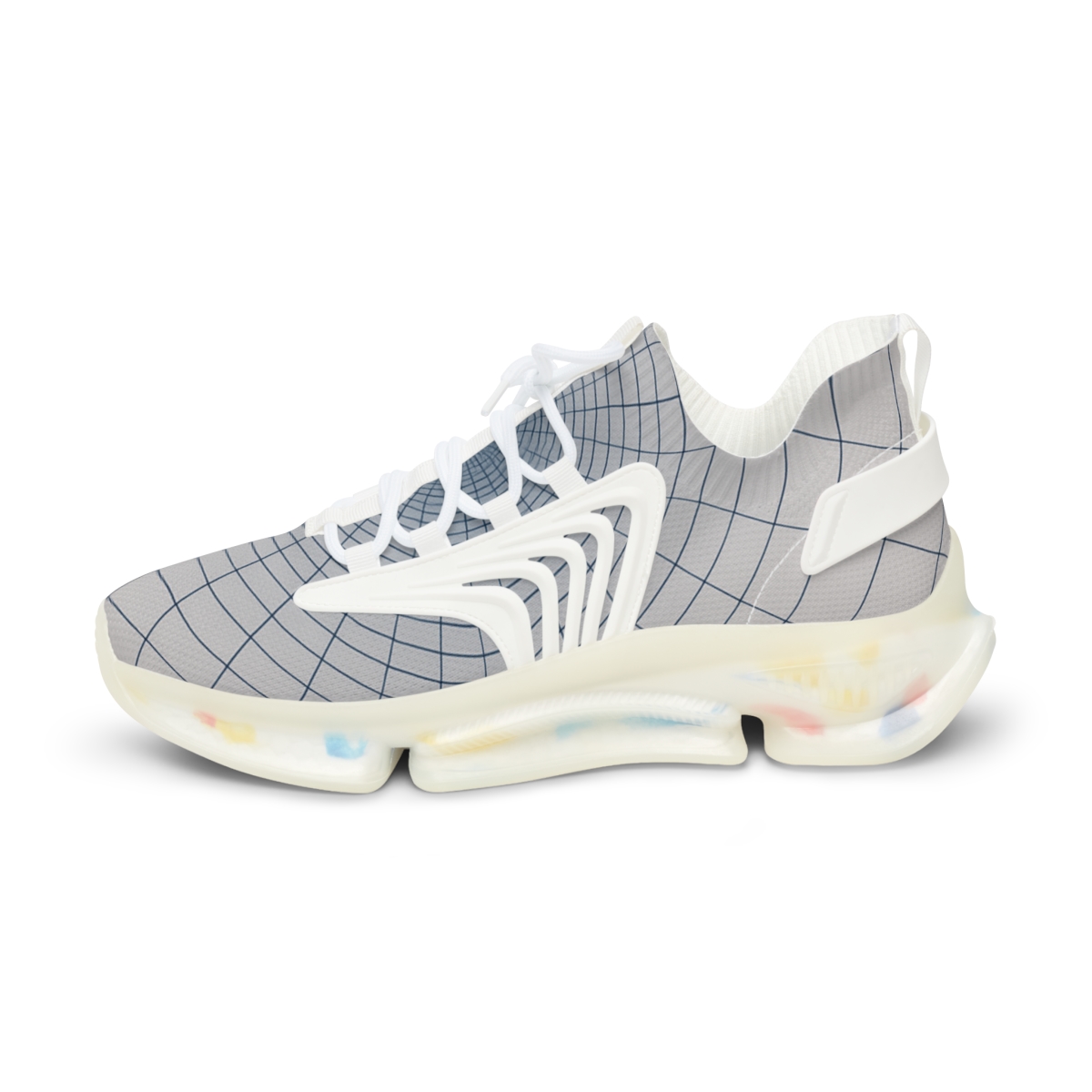 Radial Moire Grid Bloom lifestyle sneakers