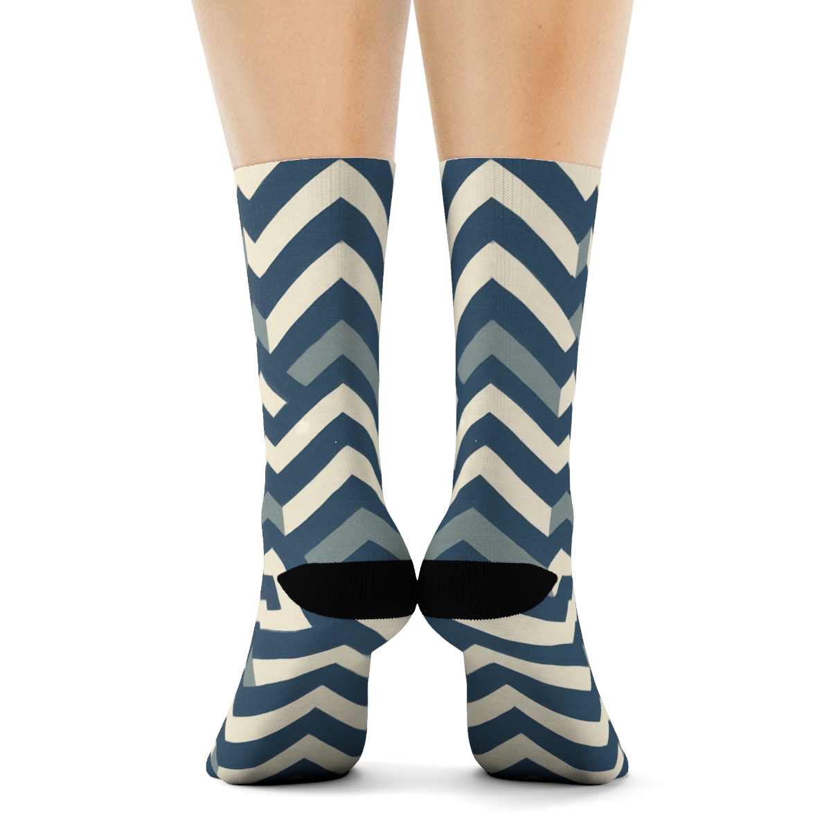 Staggered Chevron Field comfortable cotton socks