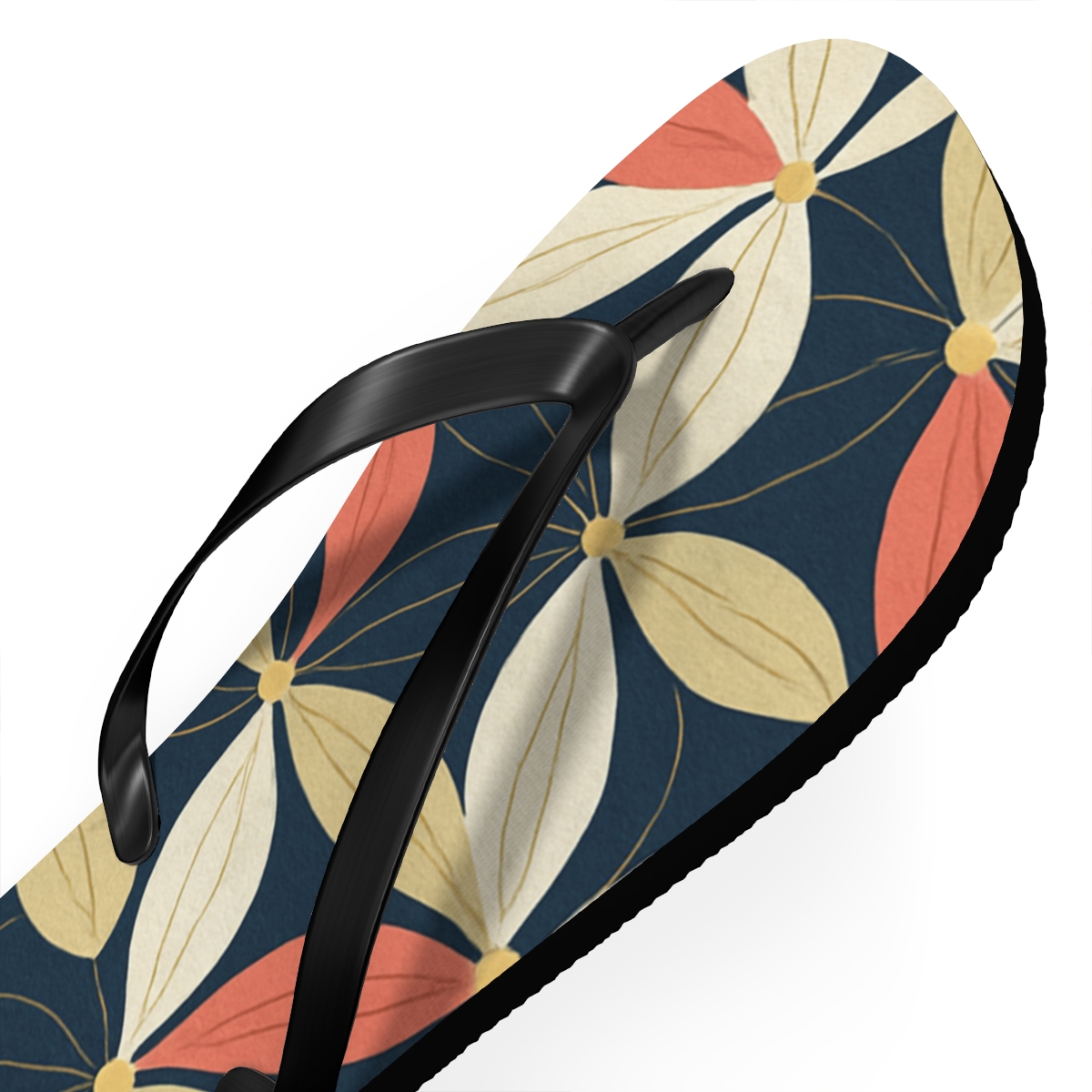 Orchid Loop Tessellation personalized beach flip flops