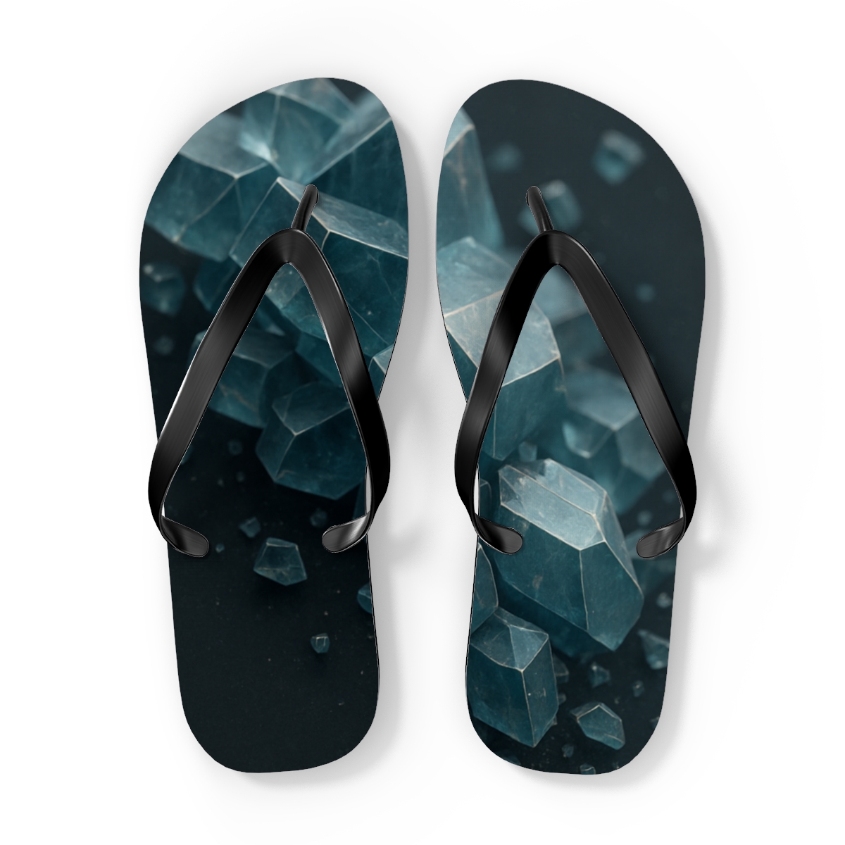 Mineral Facet Prism Drift colorful rubber flip flops