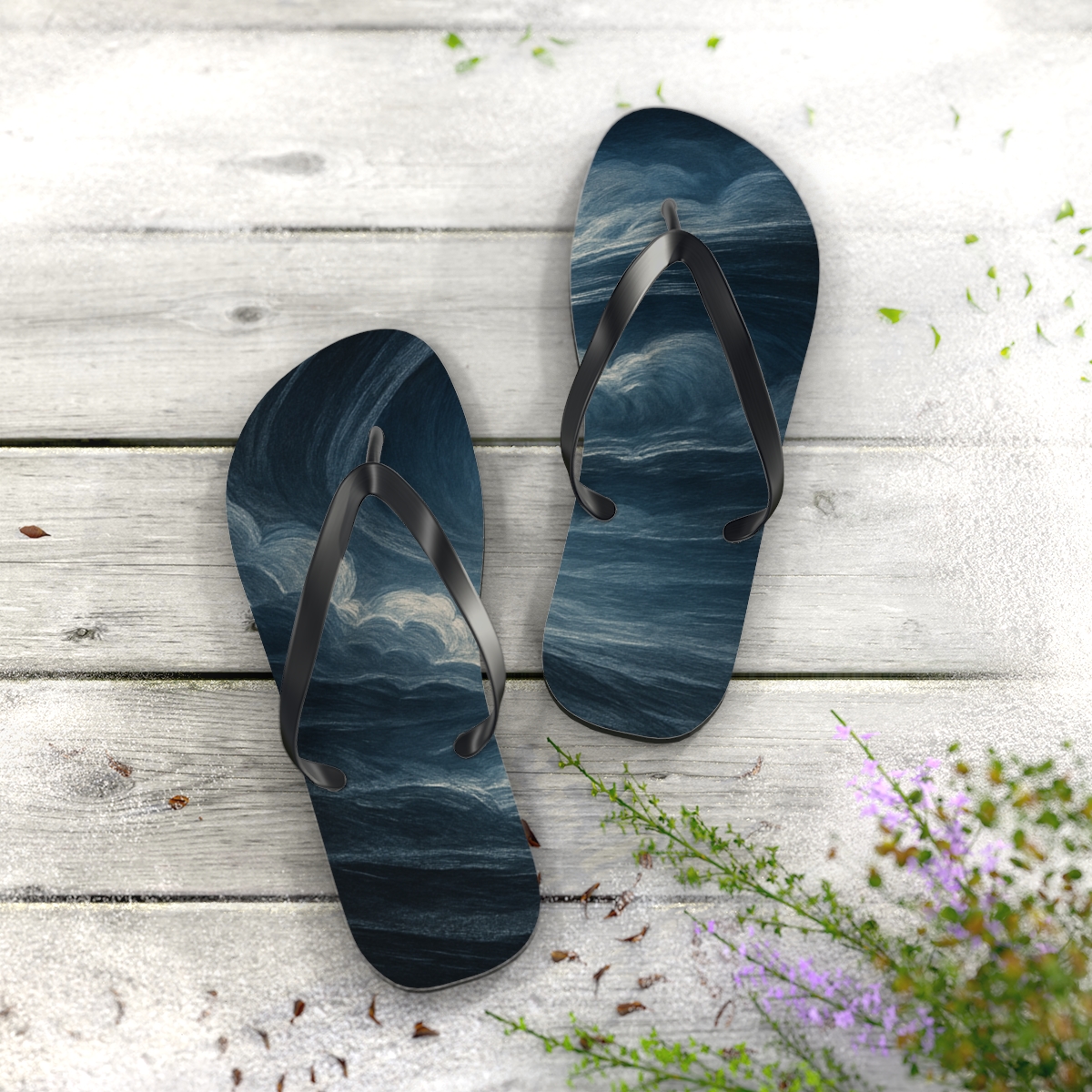 Stormfront Wave Array custom flip flops