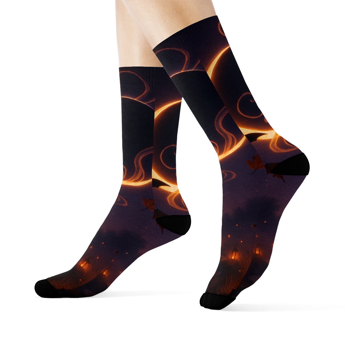 Halloween Ember Lantern Eclipse sports performance socks