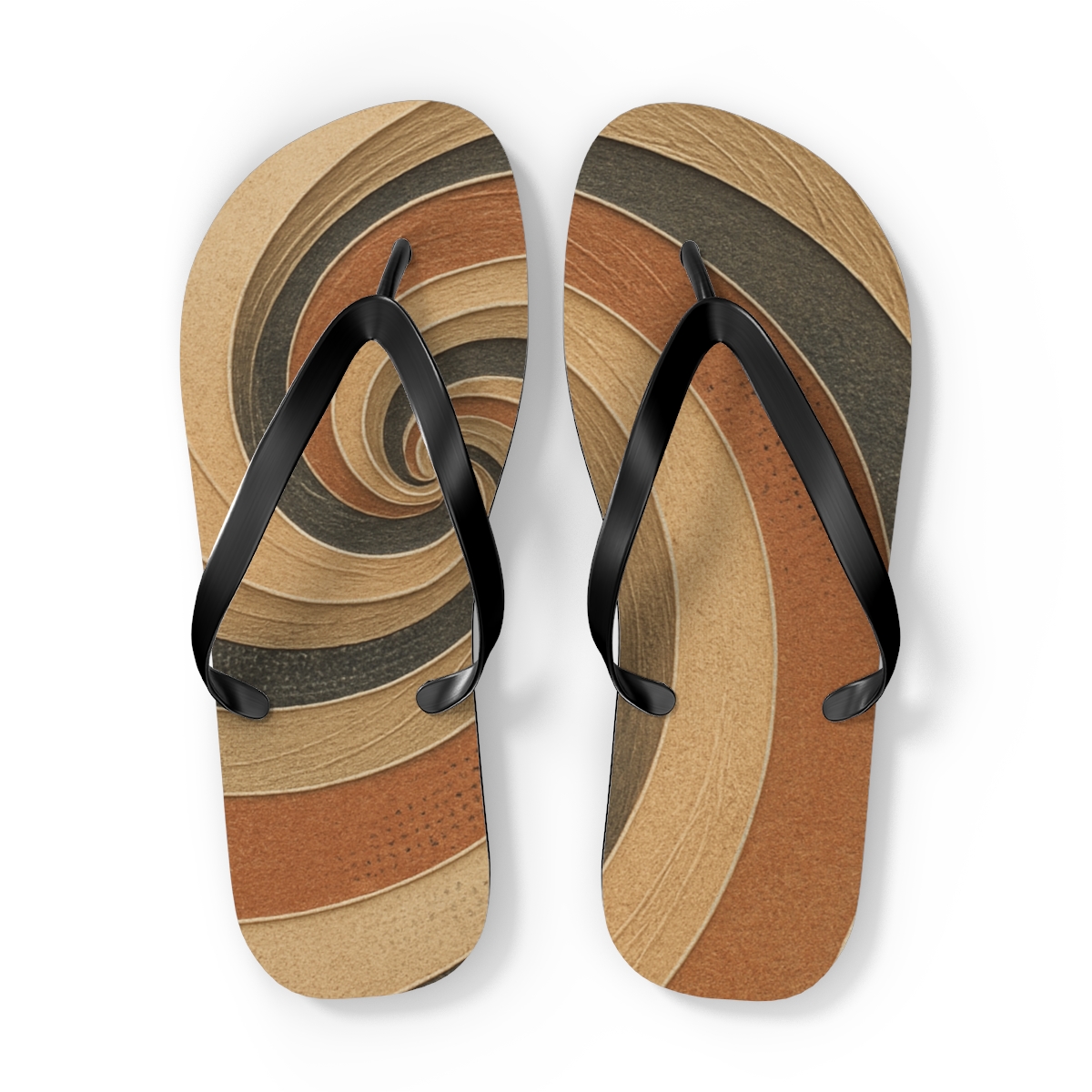 Strata Vortex Weave unique graphic flip flops