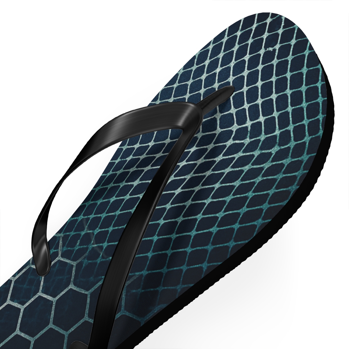 Moire Lattice Phase Drift unique graphic flip flops
