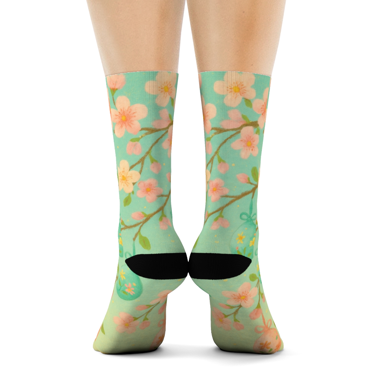 Spring Lantern Egg Nebula custom socks
