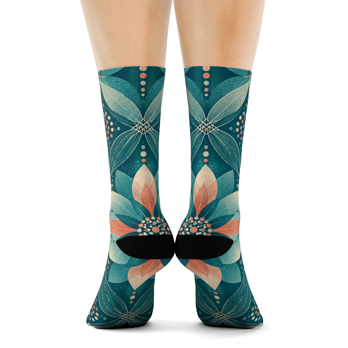 Begonia Facet Dot Weave unique printed sockscustom socks [AI-199a5ddd-0d002c4a6c78]