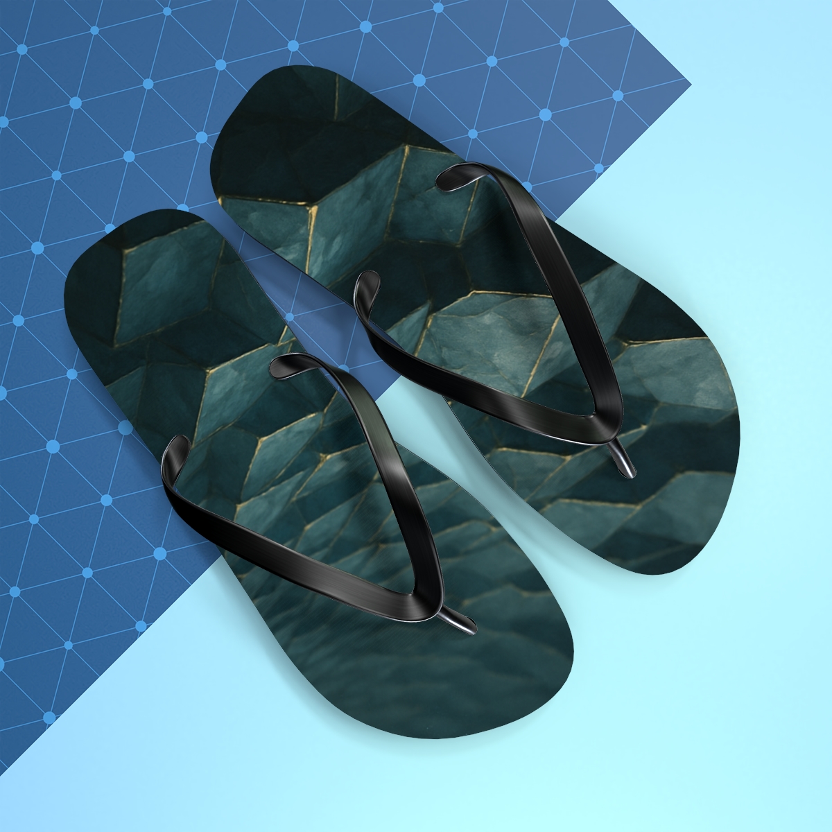 Mineral Facet Wavefront soft sole flip flops
