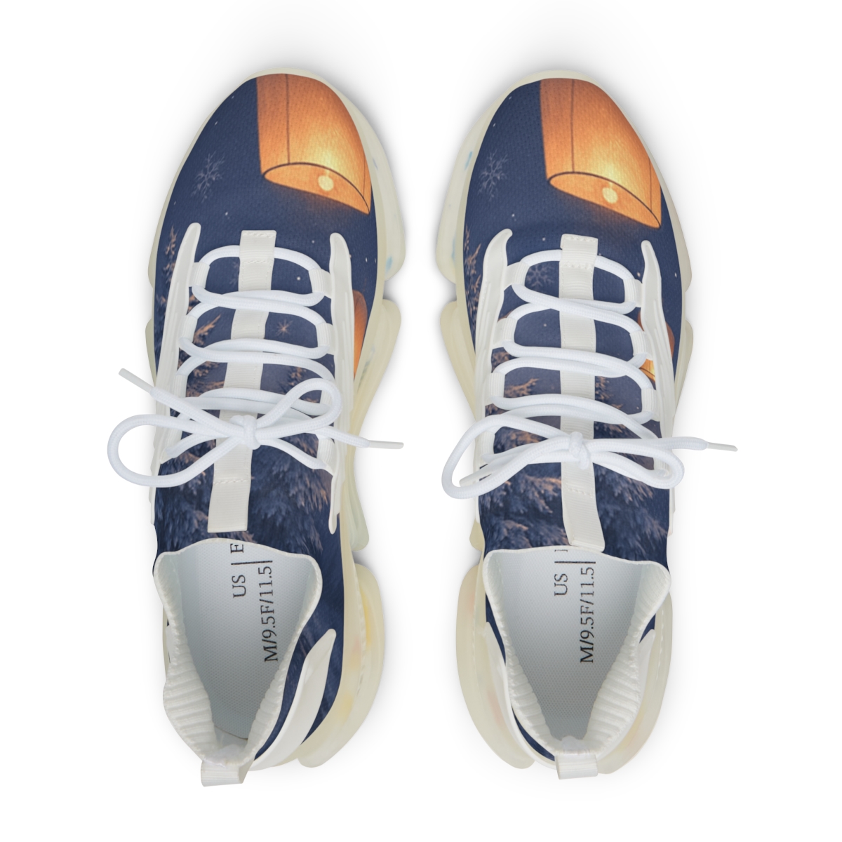 Winter Lantern Sonata personalized athletic sneakers