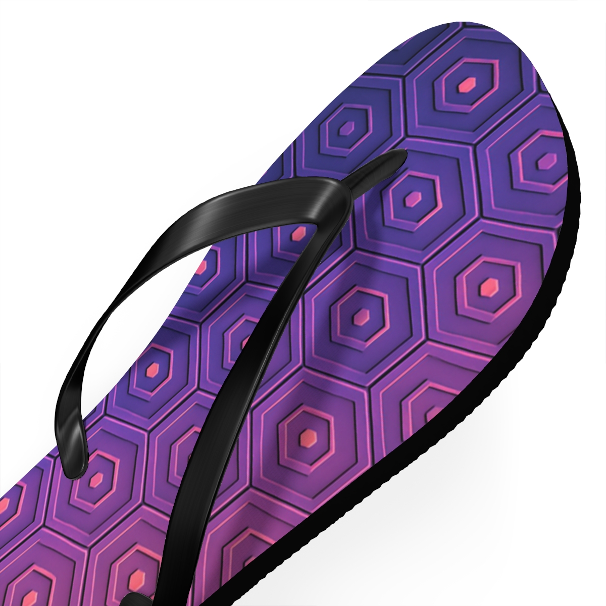 Hex Tile Gradient Pulse Matrix comfortable casual flip flops