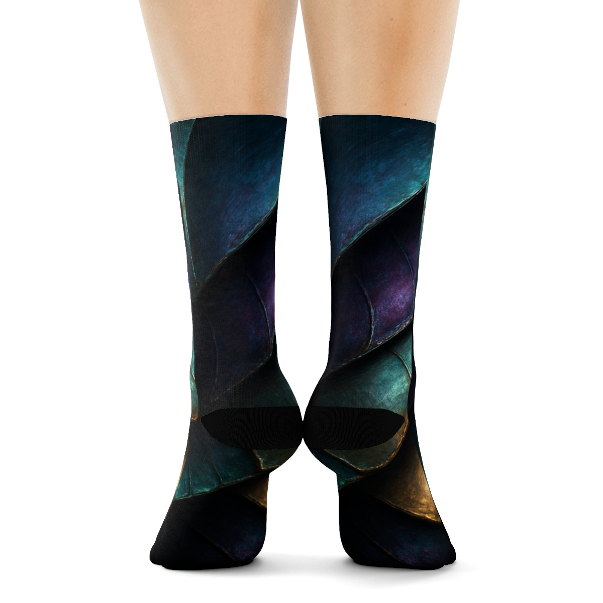 Iridescent Armor trendy colorful socks