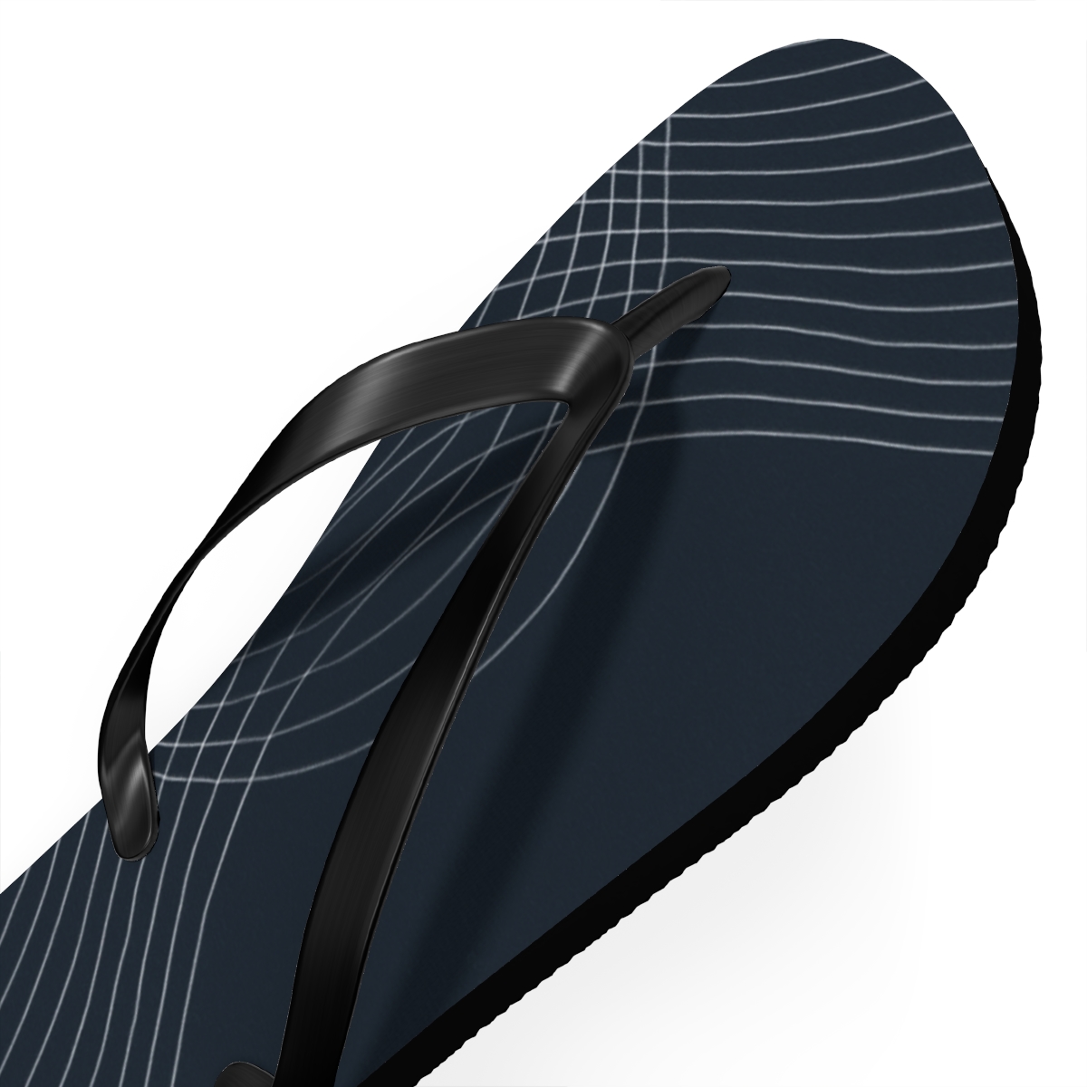 Moire Orbit Weave unique graphic flip flops