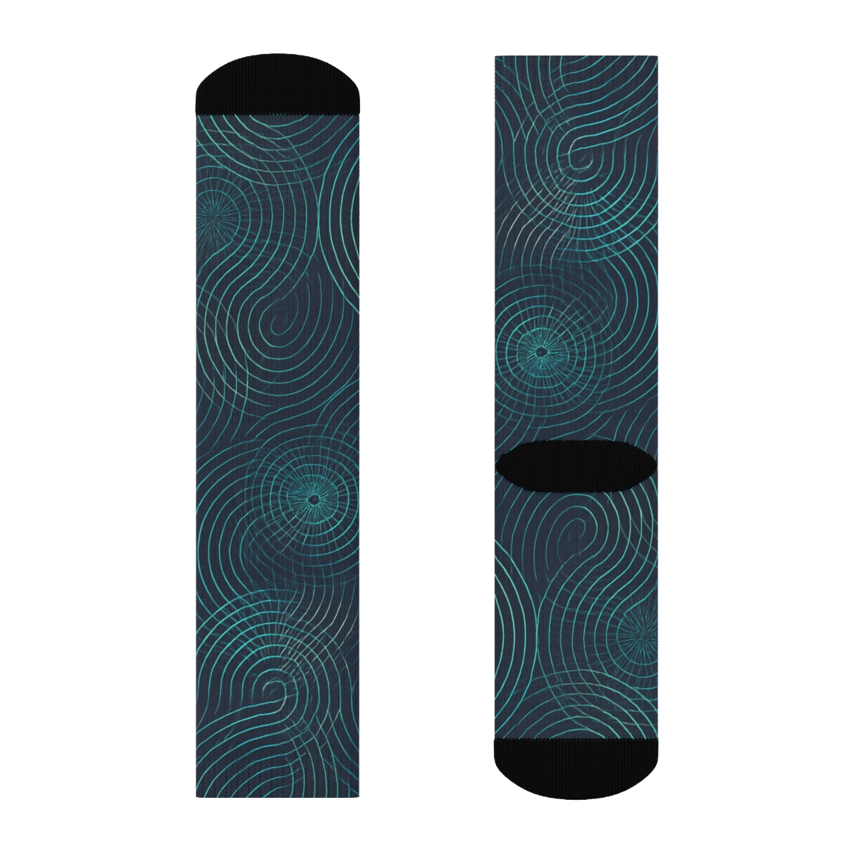 Moire Orbit Weave designer logo socks