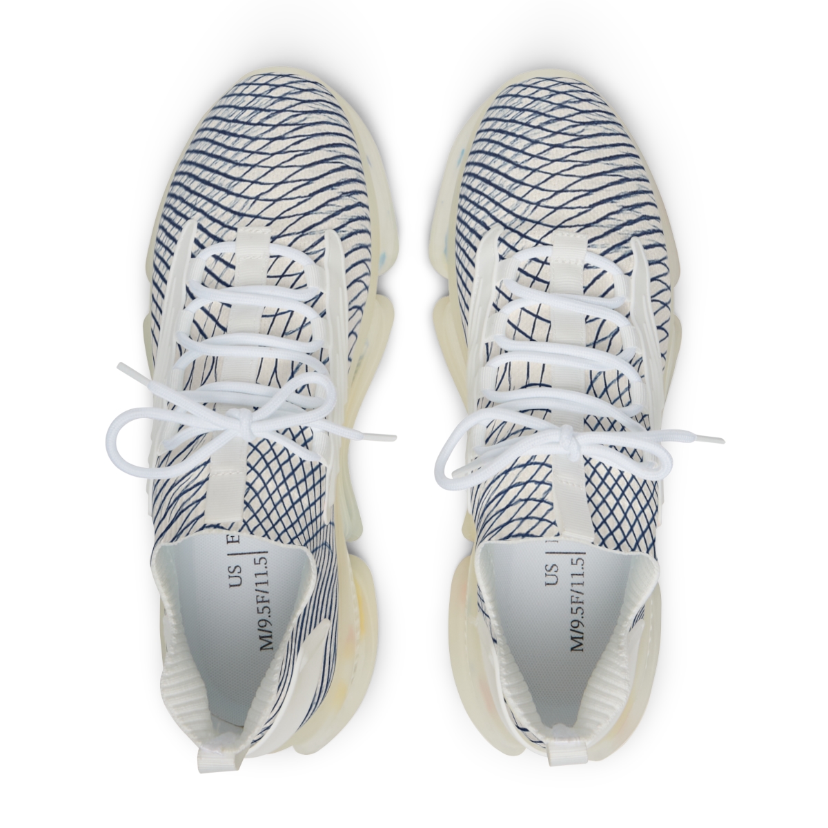 Moire Orbit Weave comfortable running sneakers