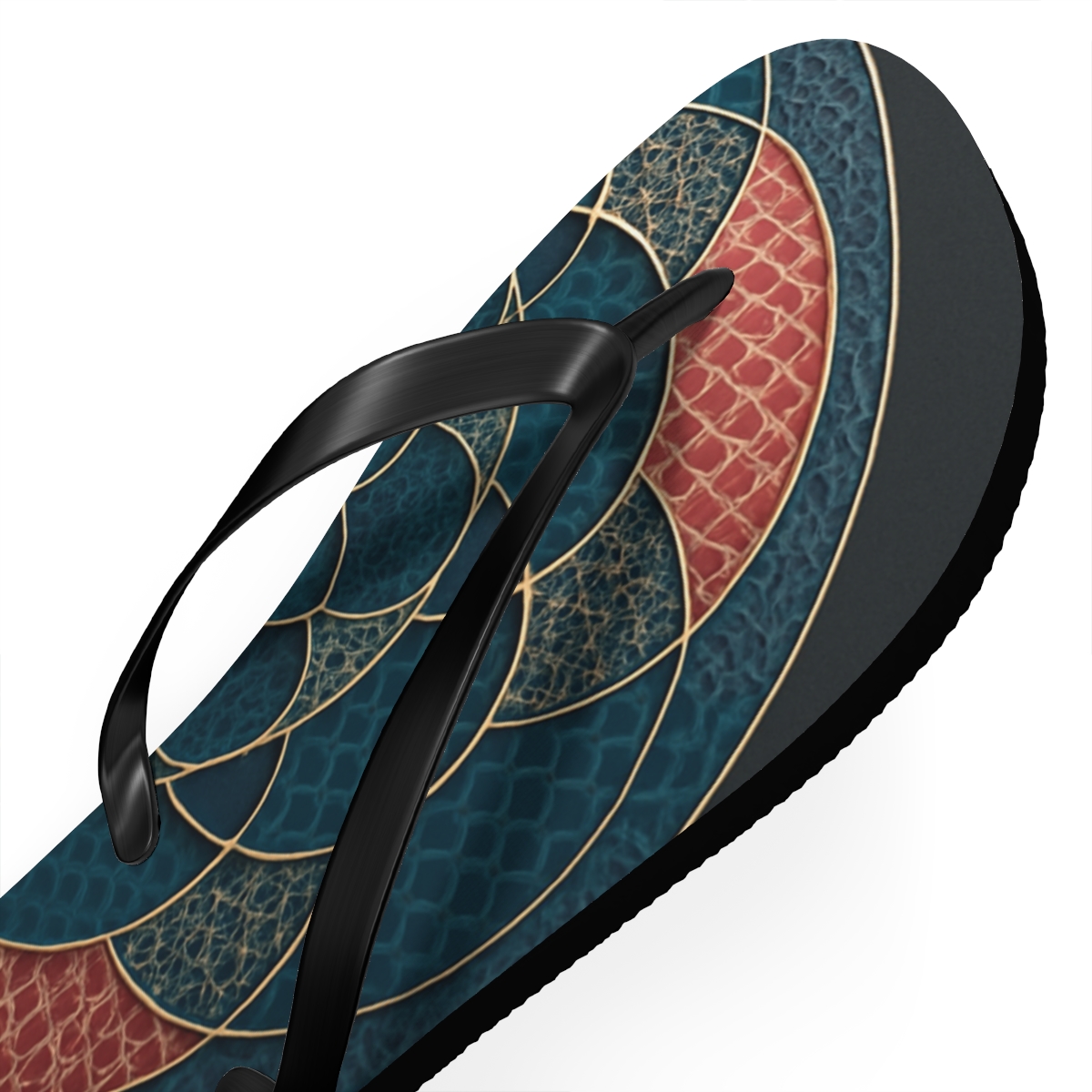 Prismatic Lattice Halo stylish summer flip flops