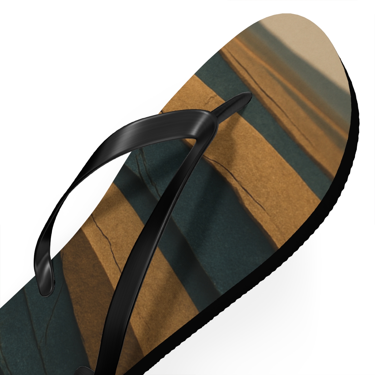 Stratum Ribbon Tapestry custom flip flops