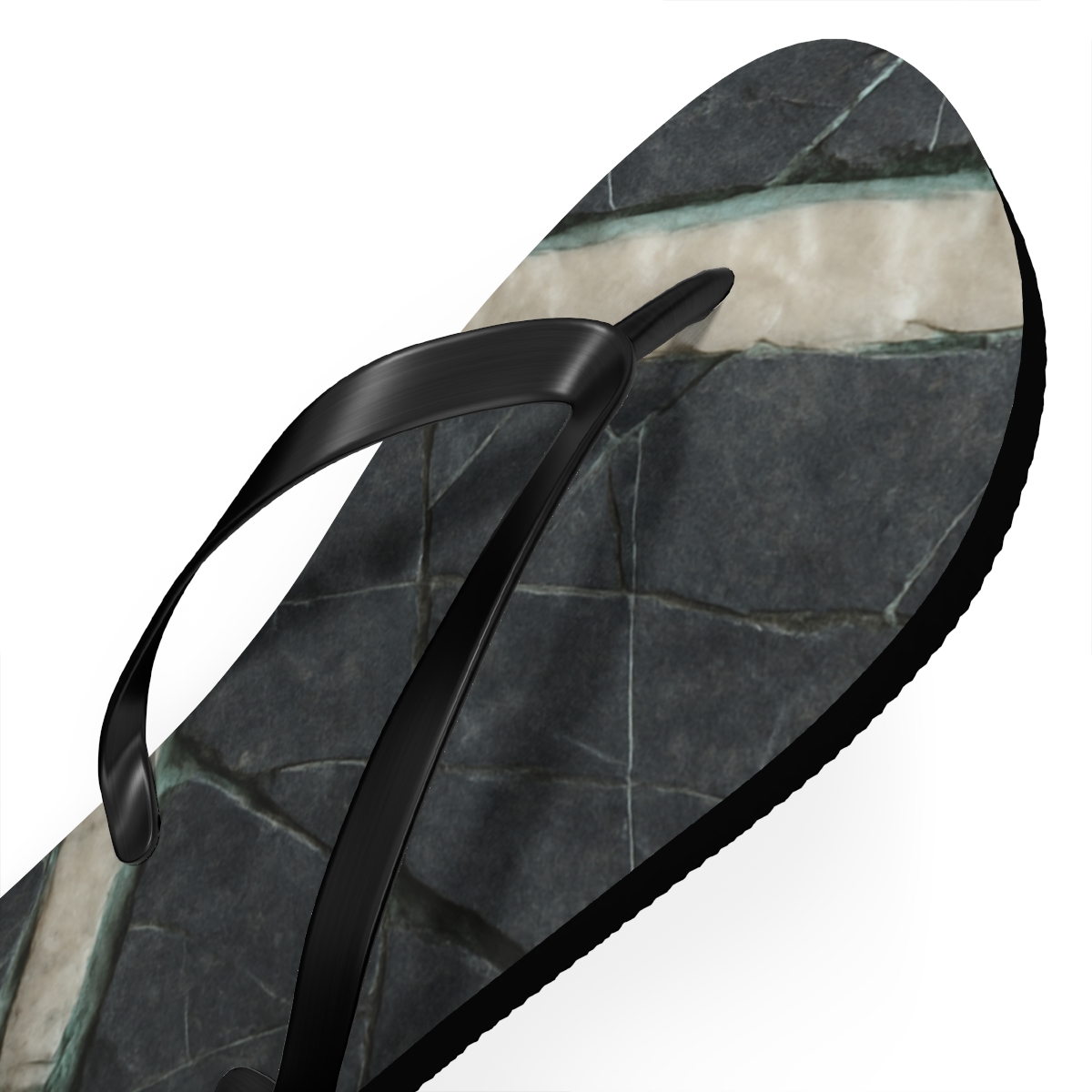 Quartz Vein Tessella unique graphic flip flops