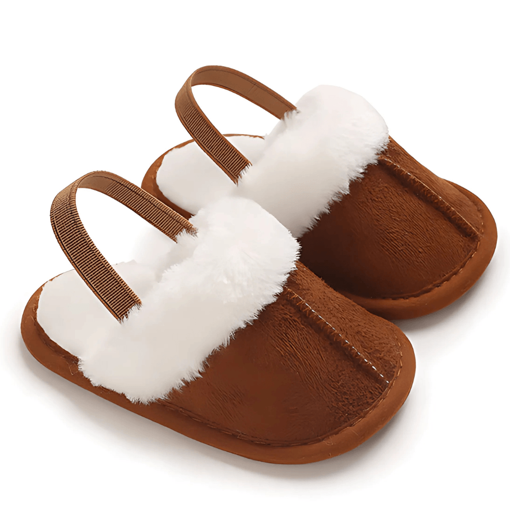 Baby Slip On Fur Slides