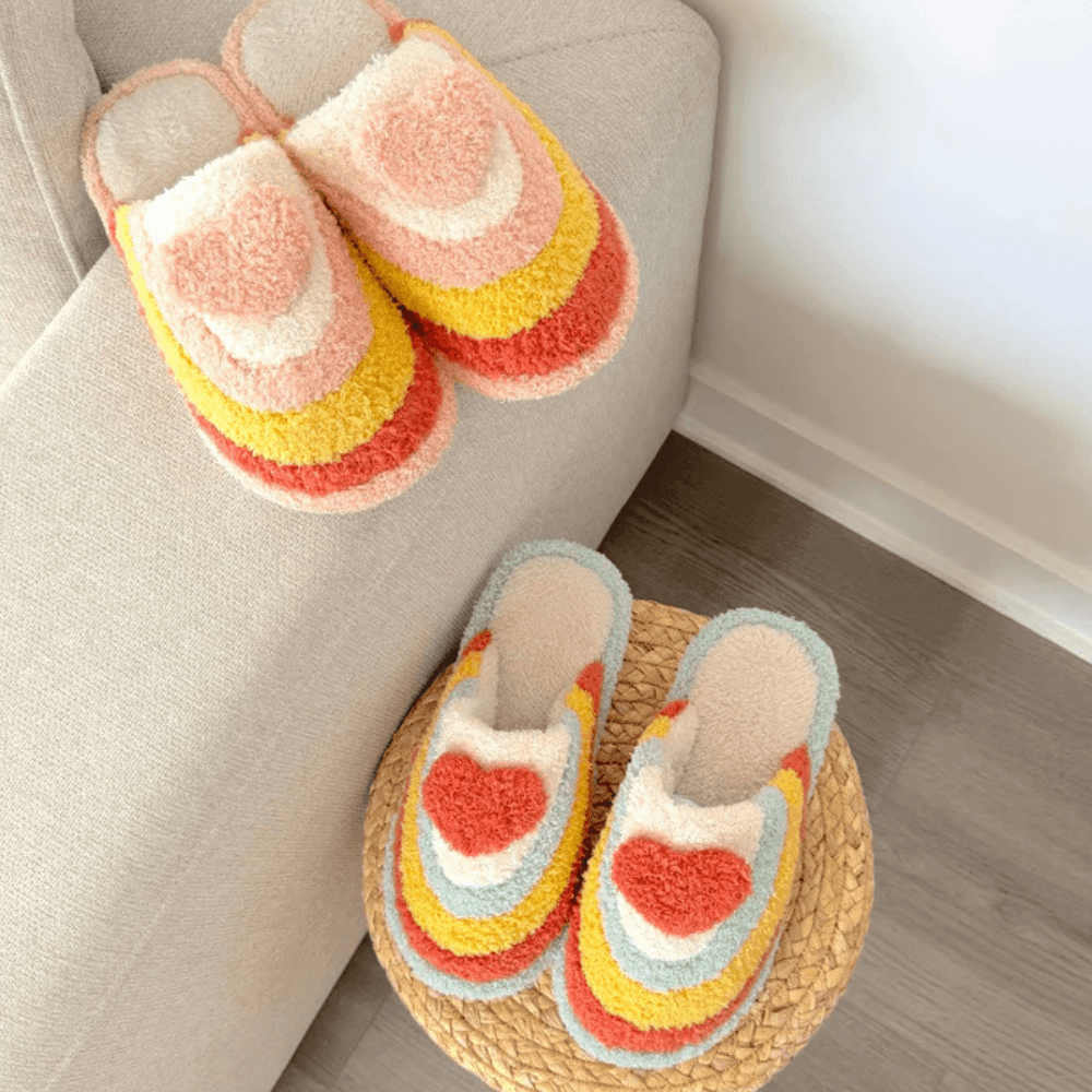 Non Slip Rainbow Slippers