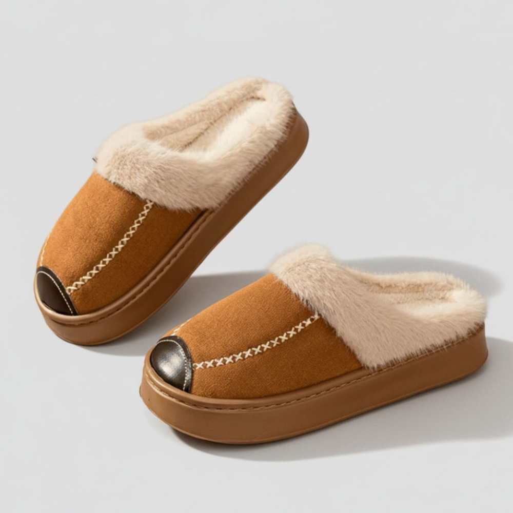 Plush Lined Winter Mules