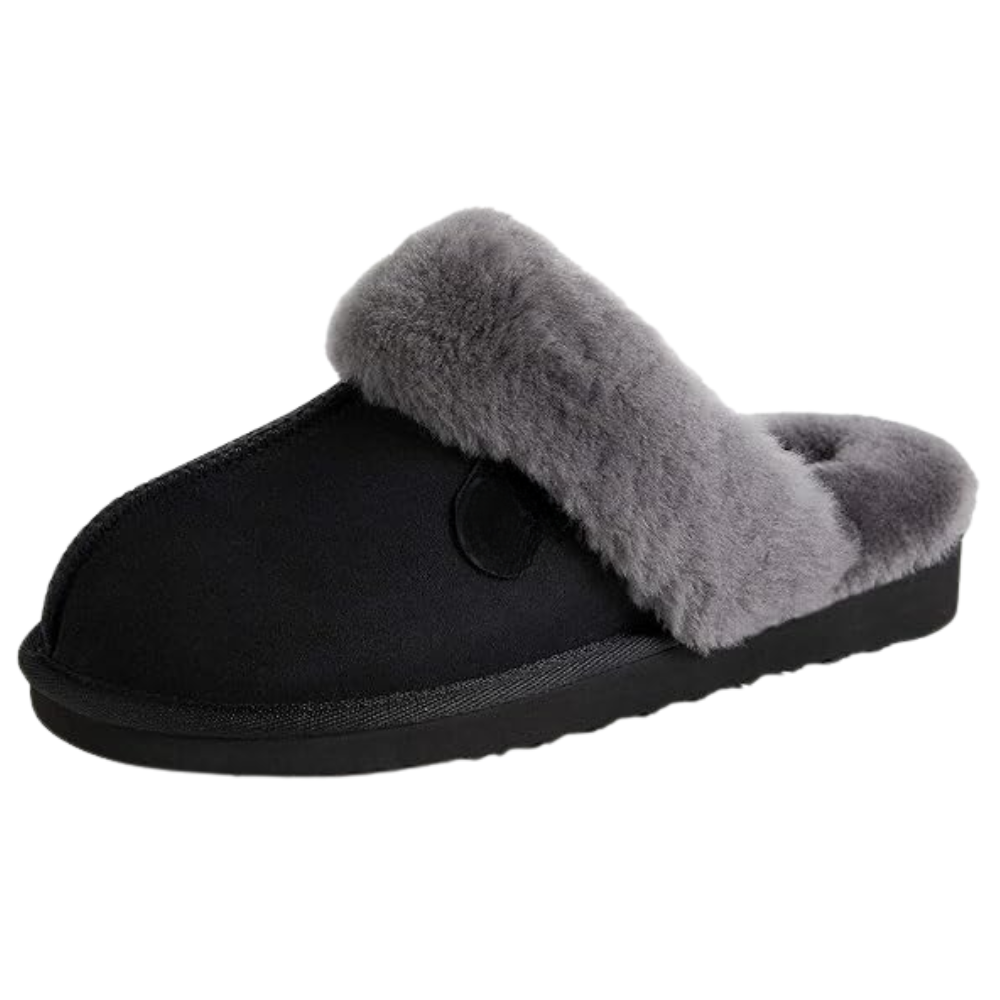 Fireside Shearling Fur Scuff Slippers
