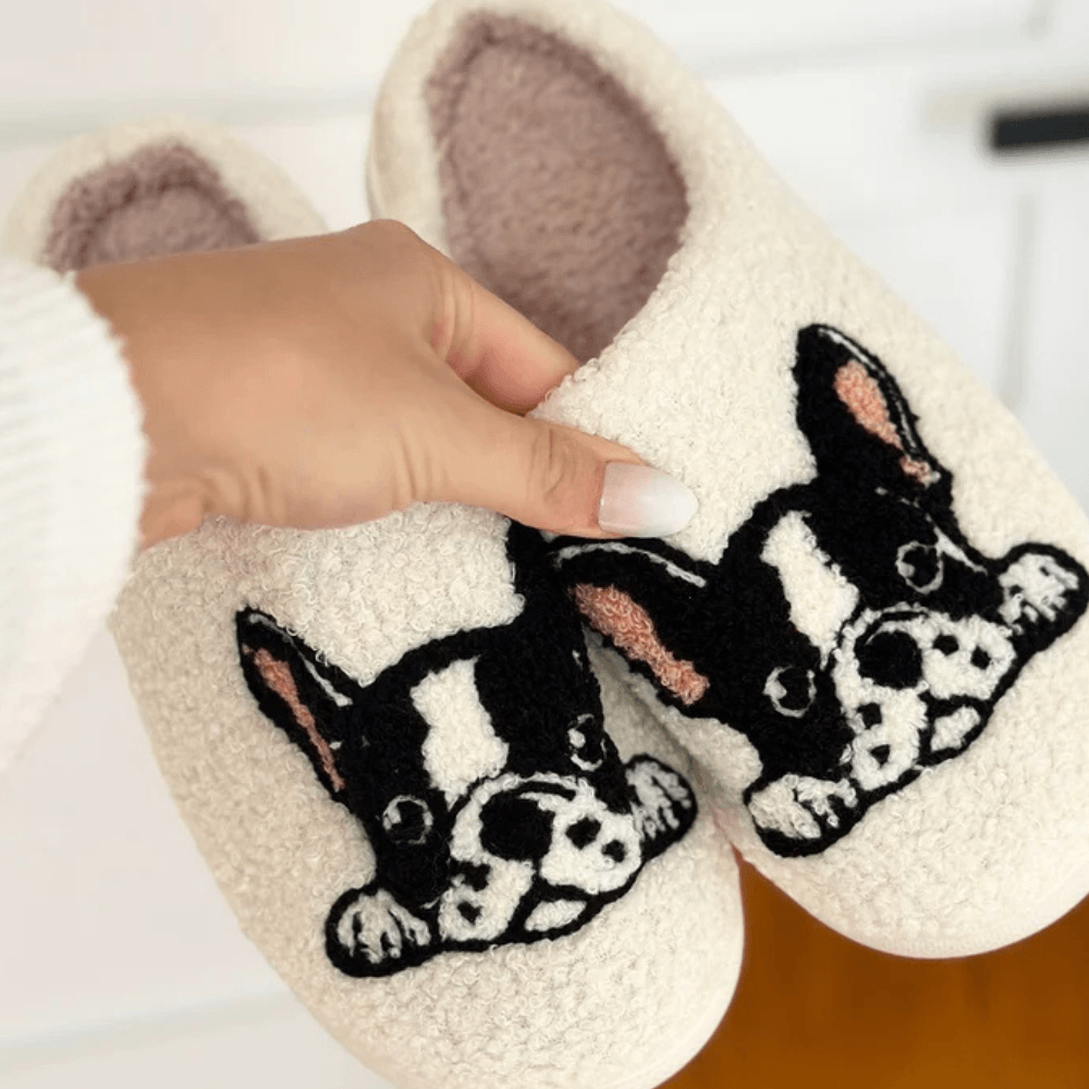 Terrier Printed Slip On Slippers