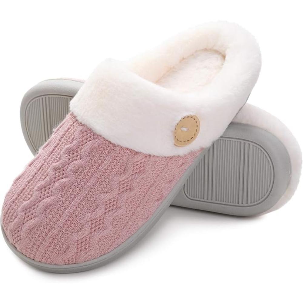 Warm Knit Slip Slippers