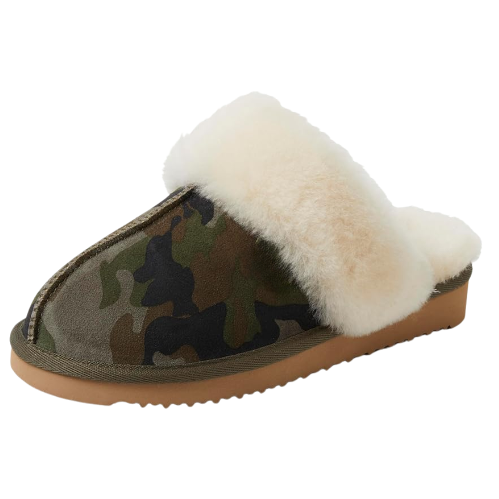 Fireside Shearling Fur Scuff Slippers