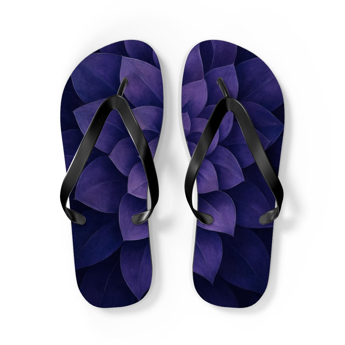 Lavender Spiral Bliss Flip Flops