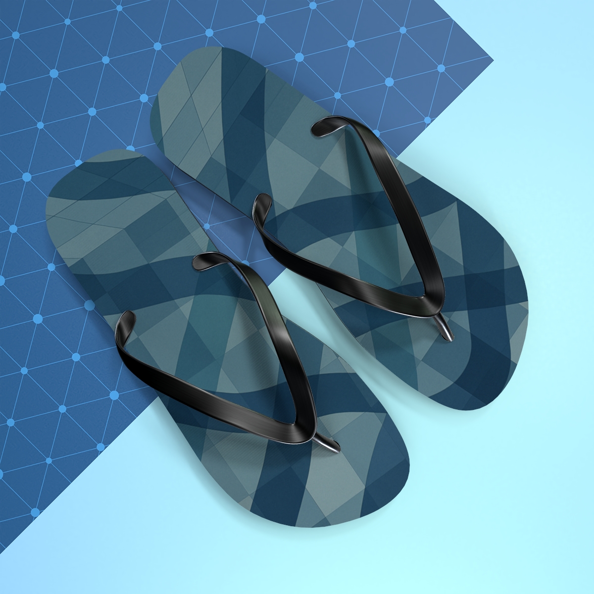 Ocean Weave Flip Flops