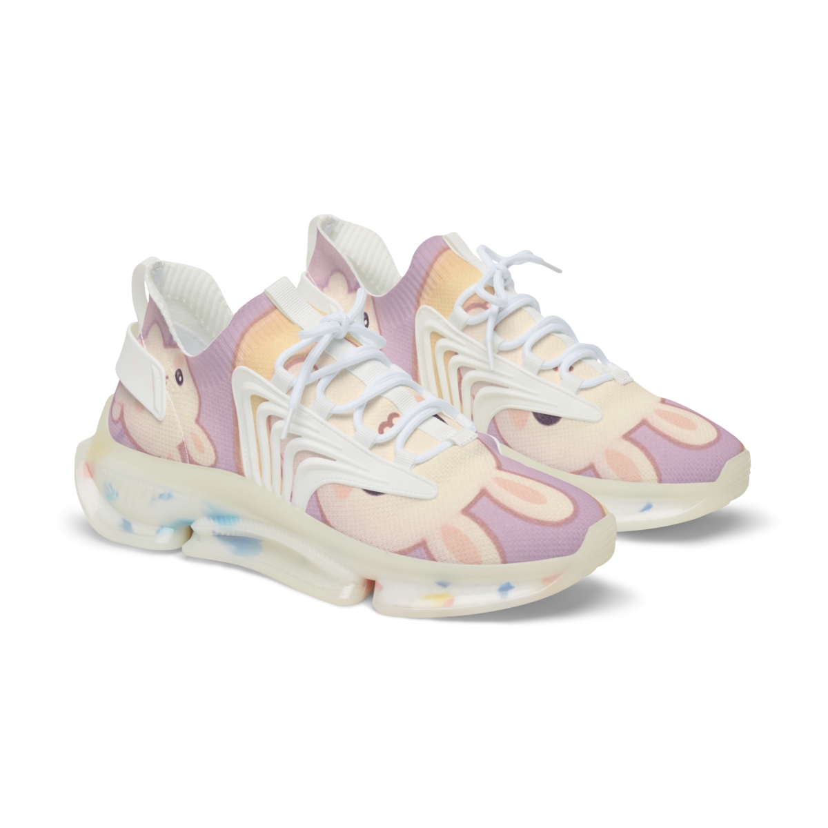 Moonlit Marshmallow Bunnies premium sport sneakers
