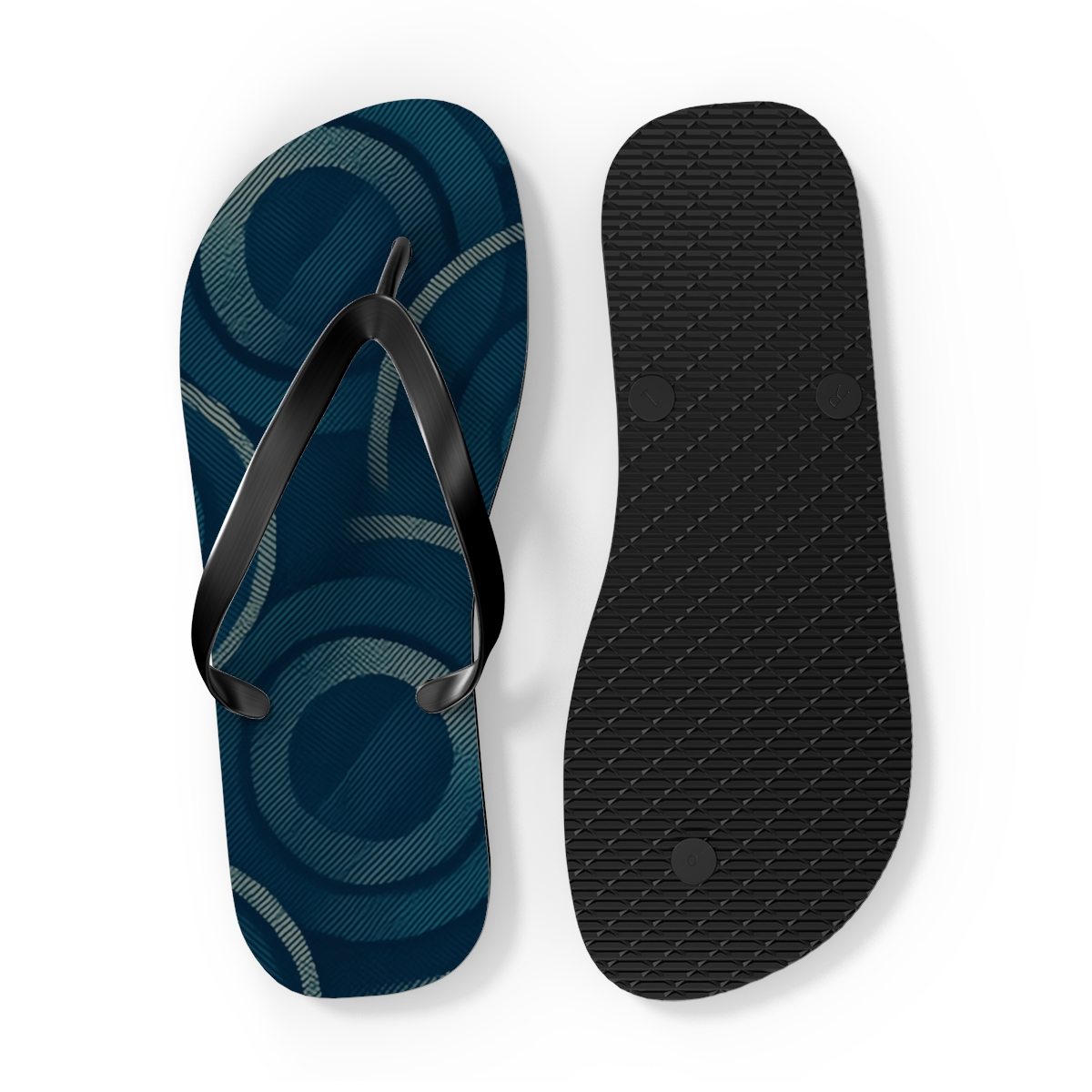 Moire Orbit Weave stylish summer flip flops
