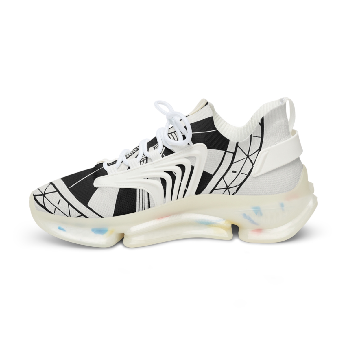 Monochrome Petal Matrix Disc designer branded sneakers