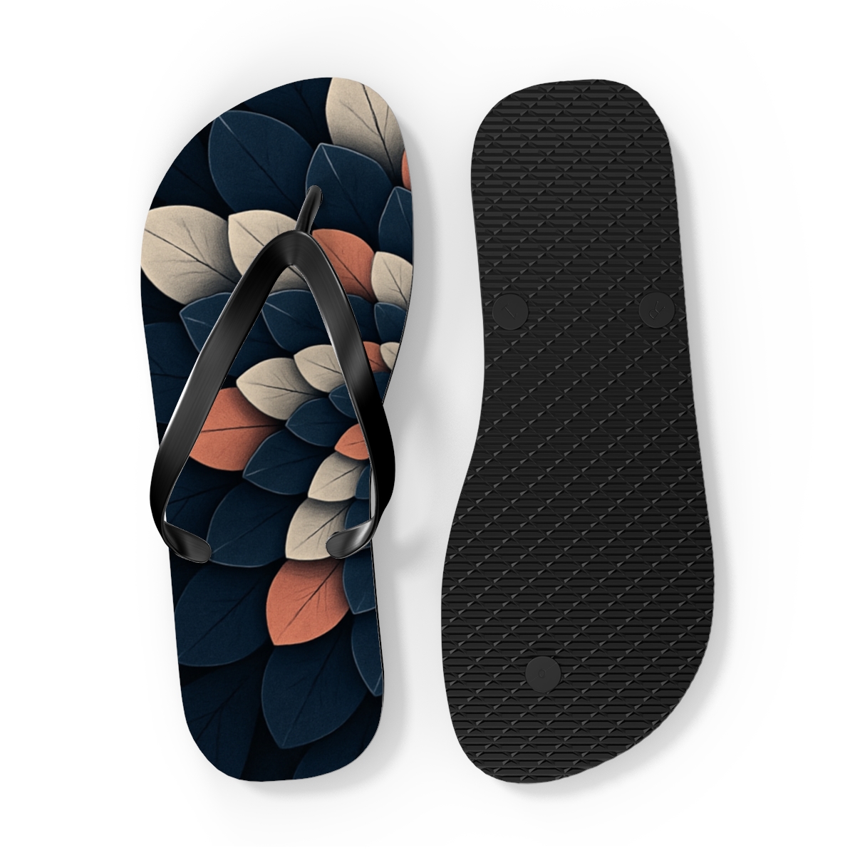 Orchid Aperture Rings designer logo flip flops