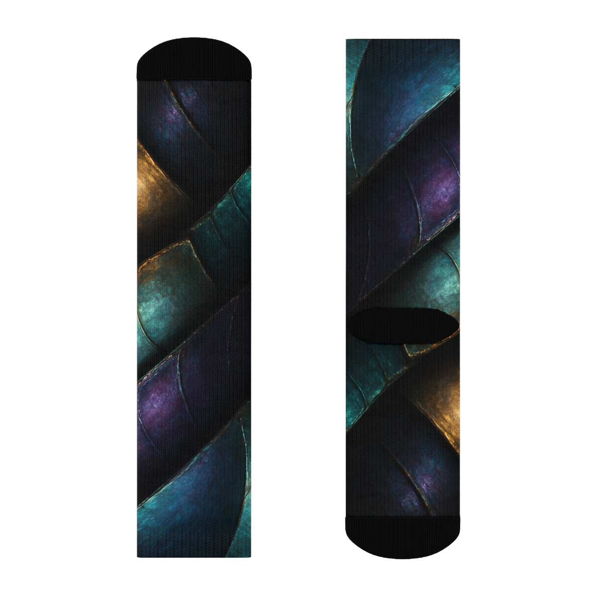 Iridescent Armor trendy colorful socks
