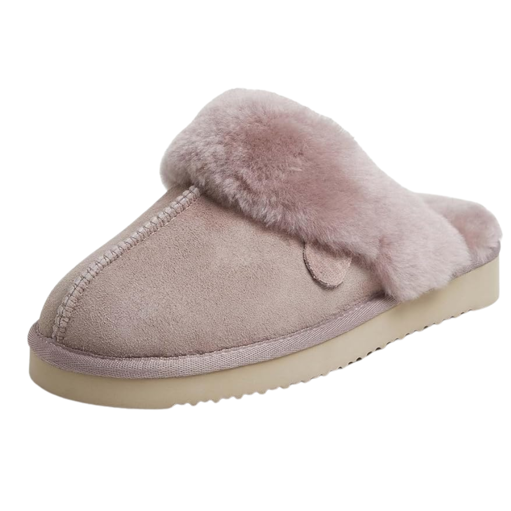 Fireside Shearling Fur Scuff Slippers