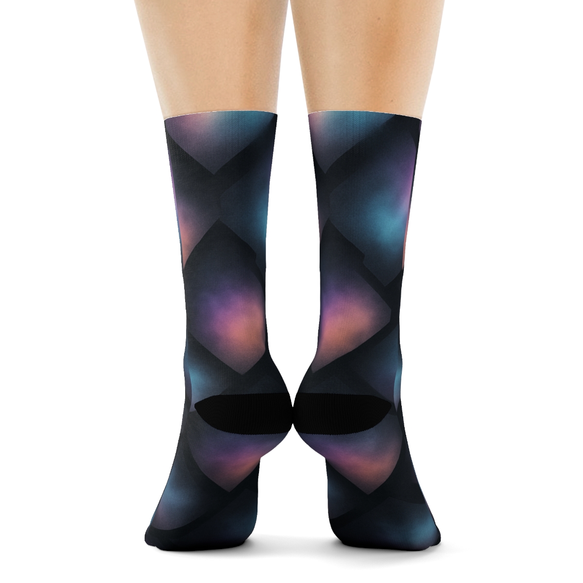 Nebula Fracture Grid personalized cozy socks