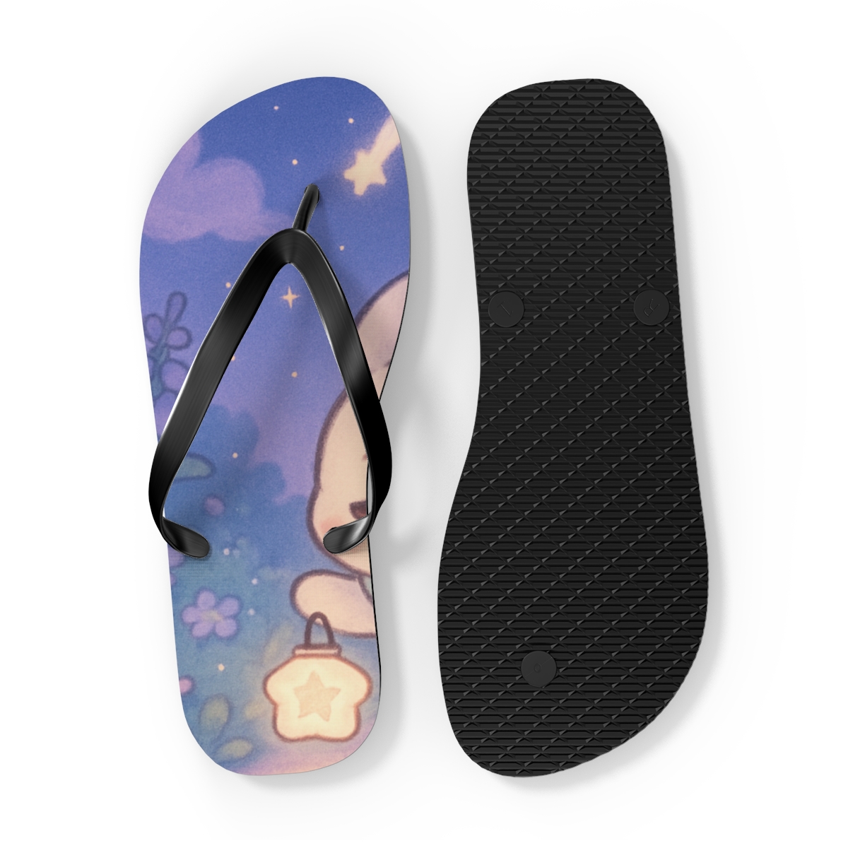 Sleepy Comet Bunny Lantern Walk soft sole flip flops