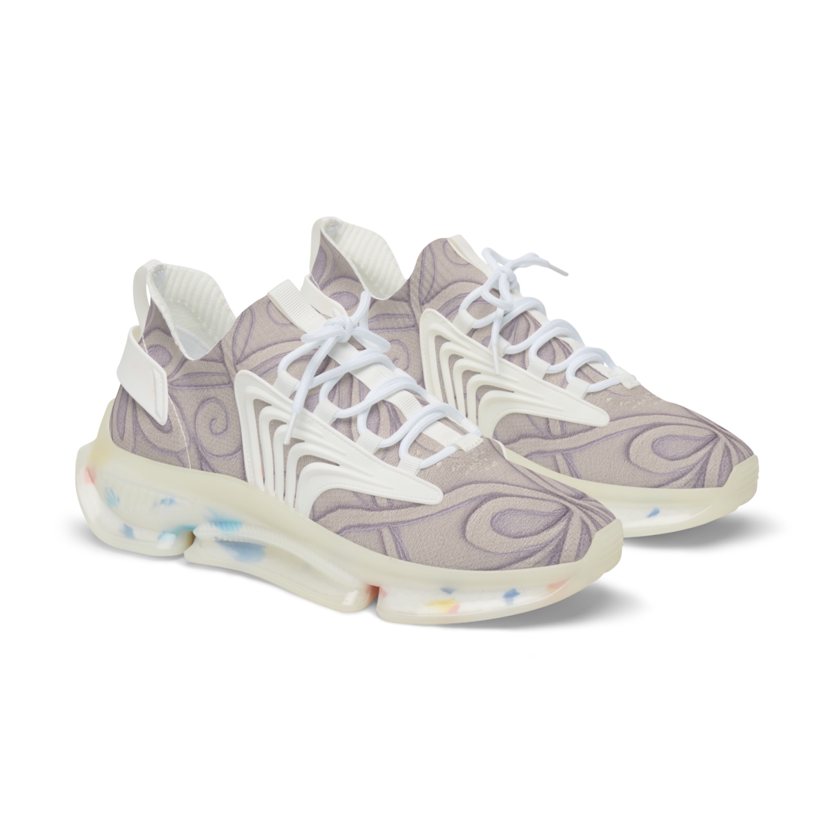 Orchid Ribbon Lattice custom sneakers