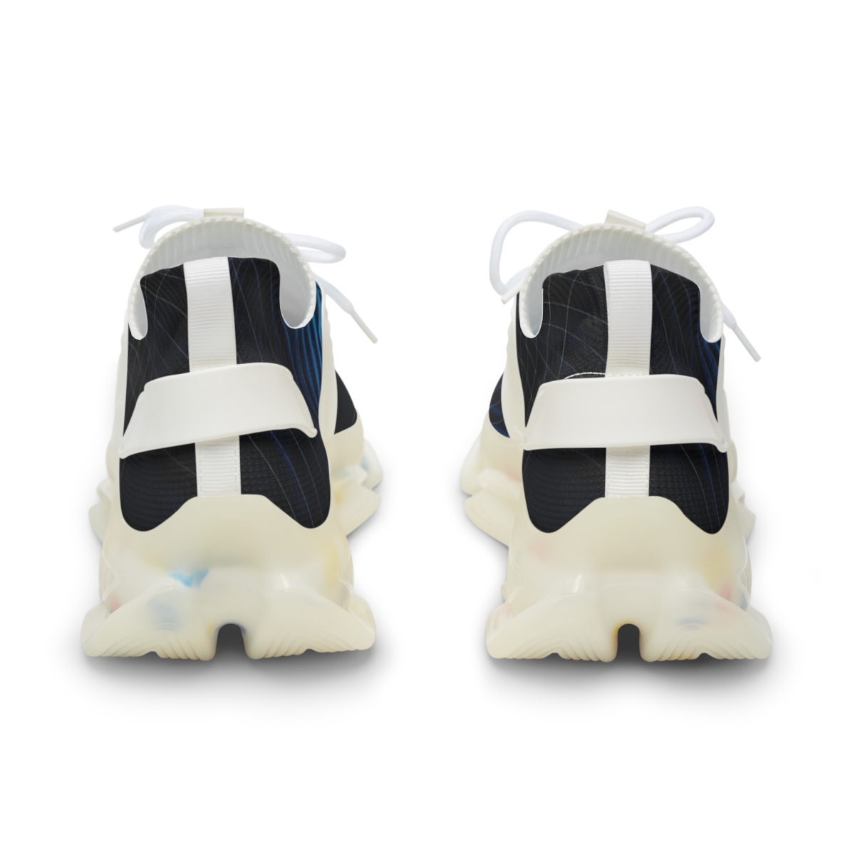 Moire Orbit Overprint stylish casual sneakers