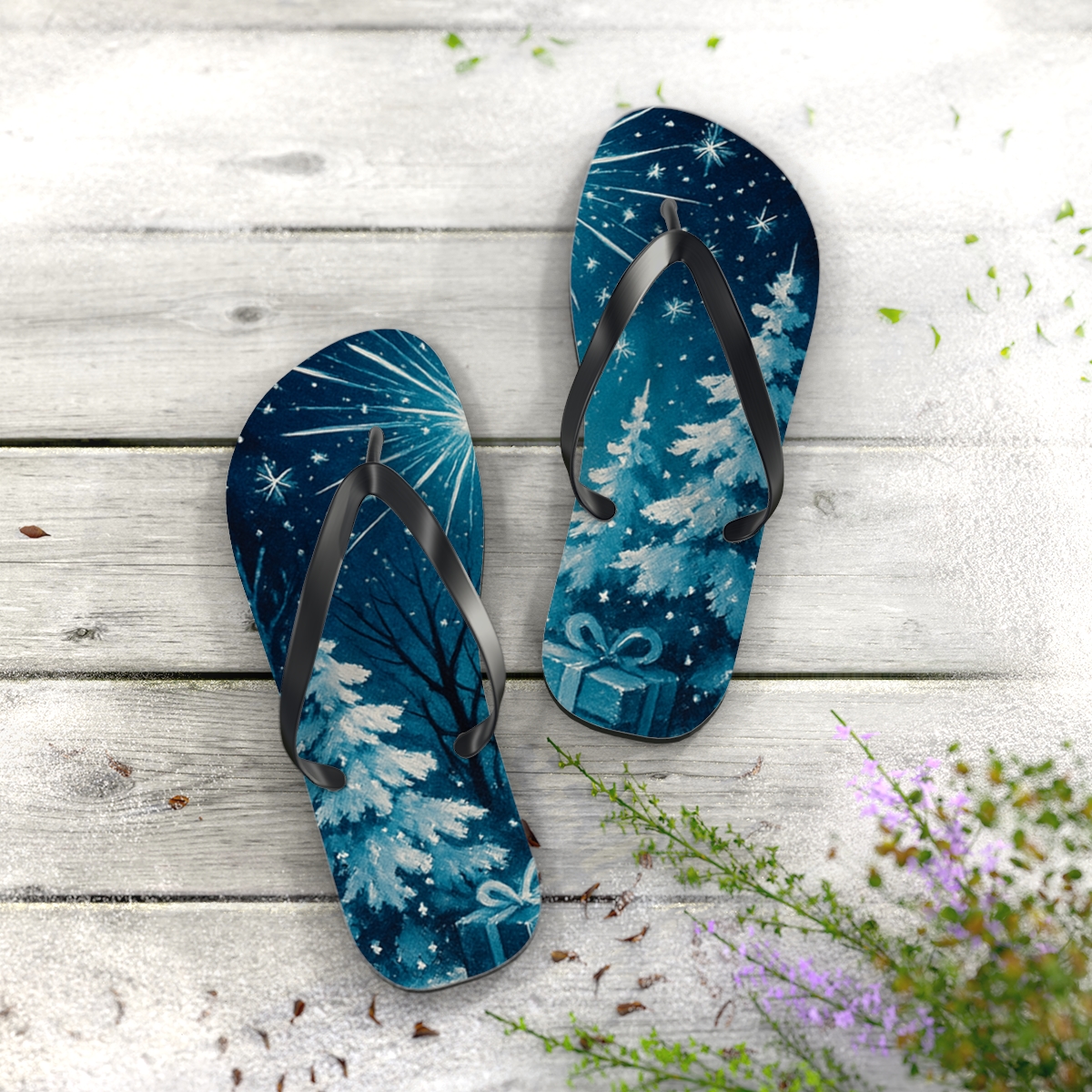 Midnight Spark Serenity Flip Flops