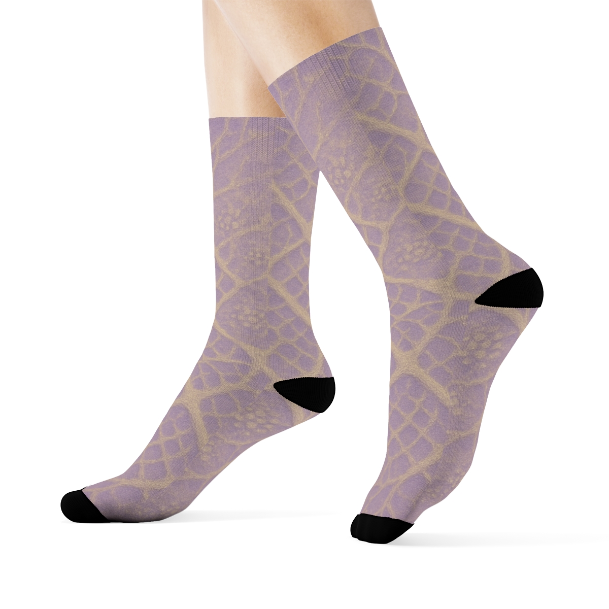 Vein Lattice Cascade designer logo socks